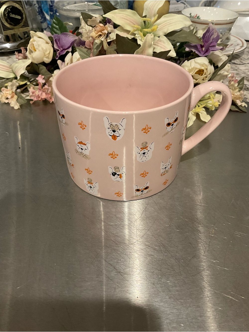 Shelf #1—PINK FRENCHIE COFFEE/TEA LARGE MUG